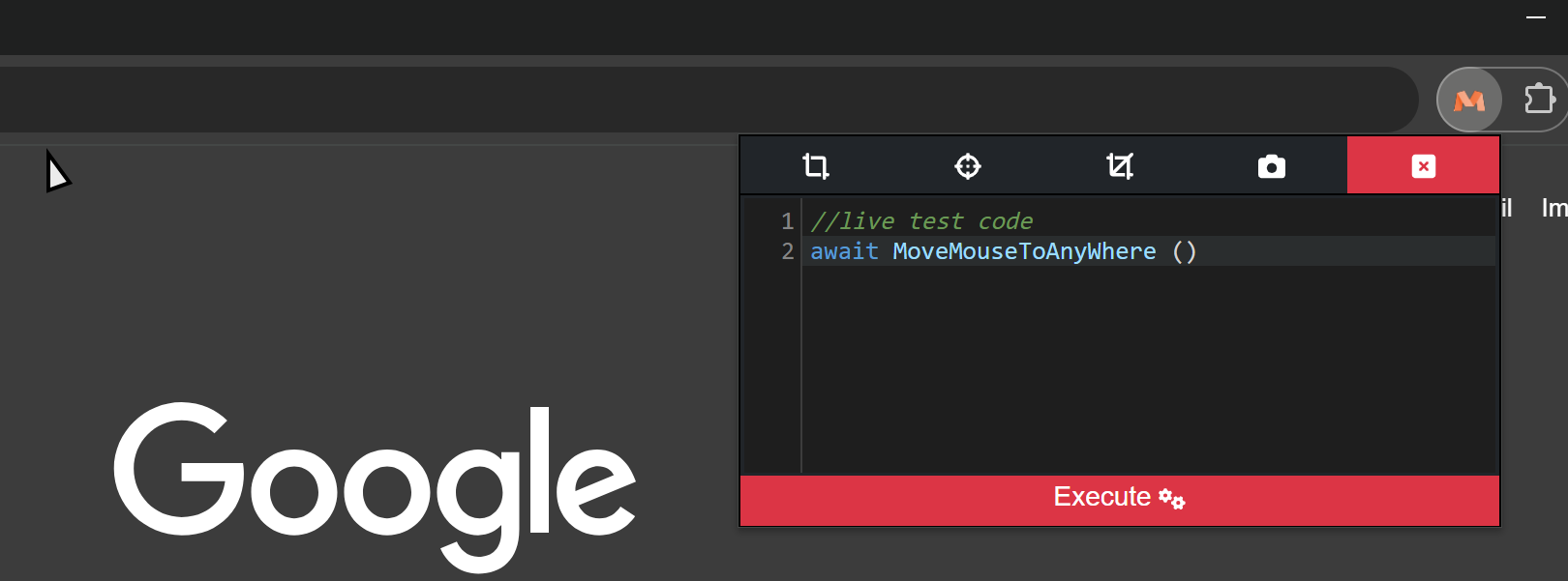 Live Test Script