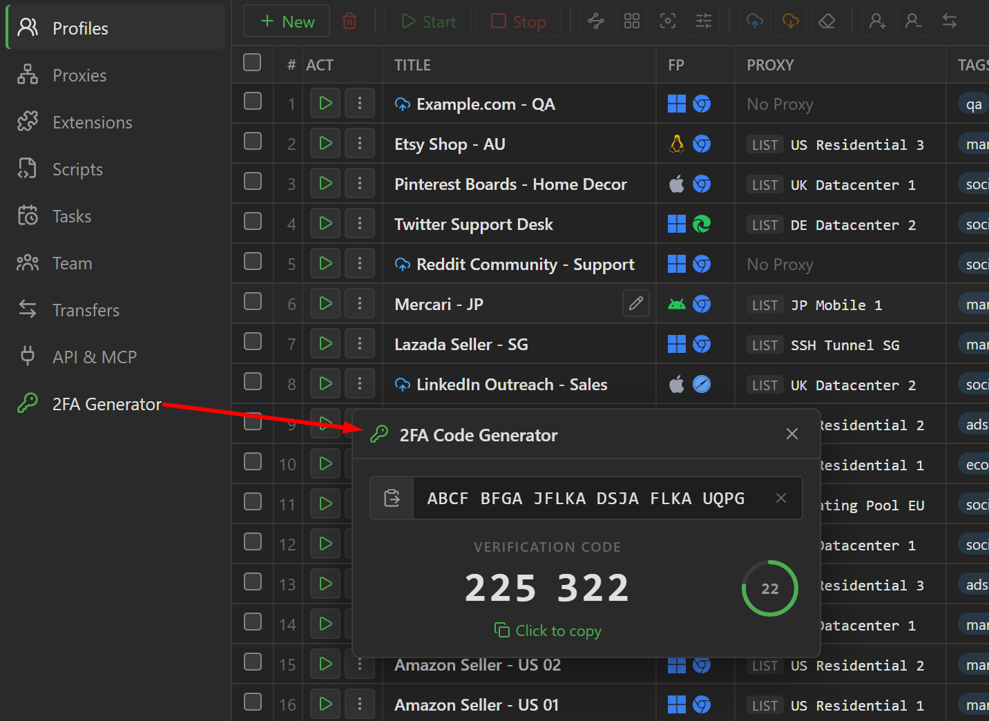 2FA Generator